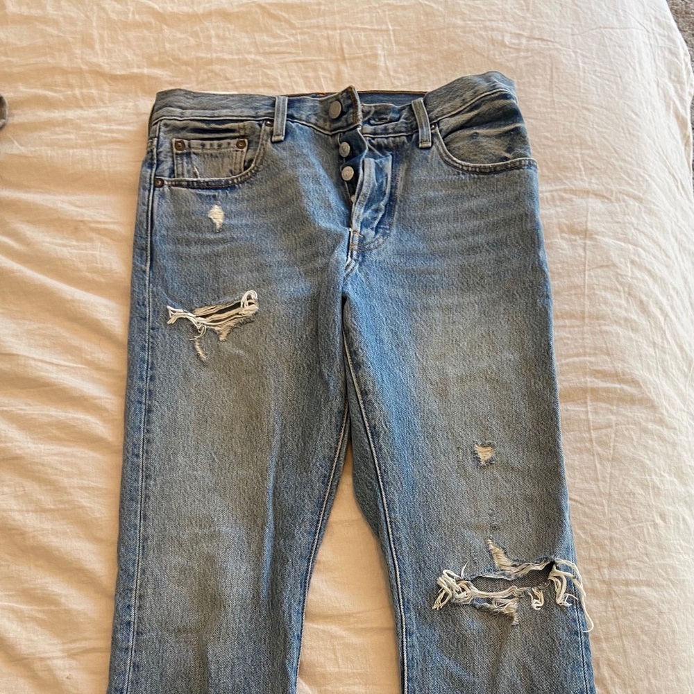 VINTAGE LEVI 502 denim jeans.